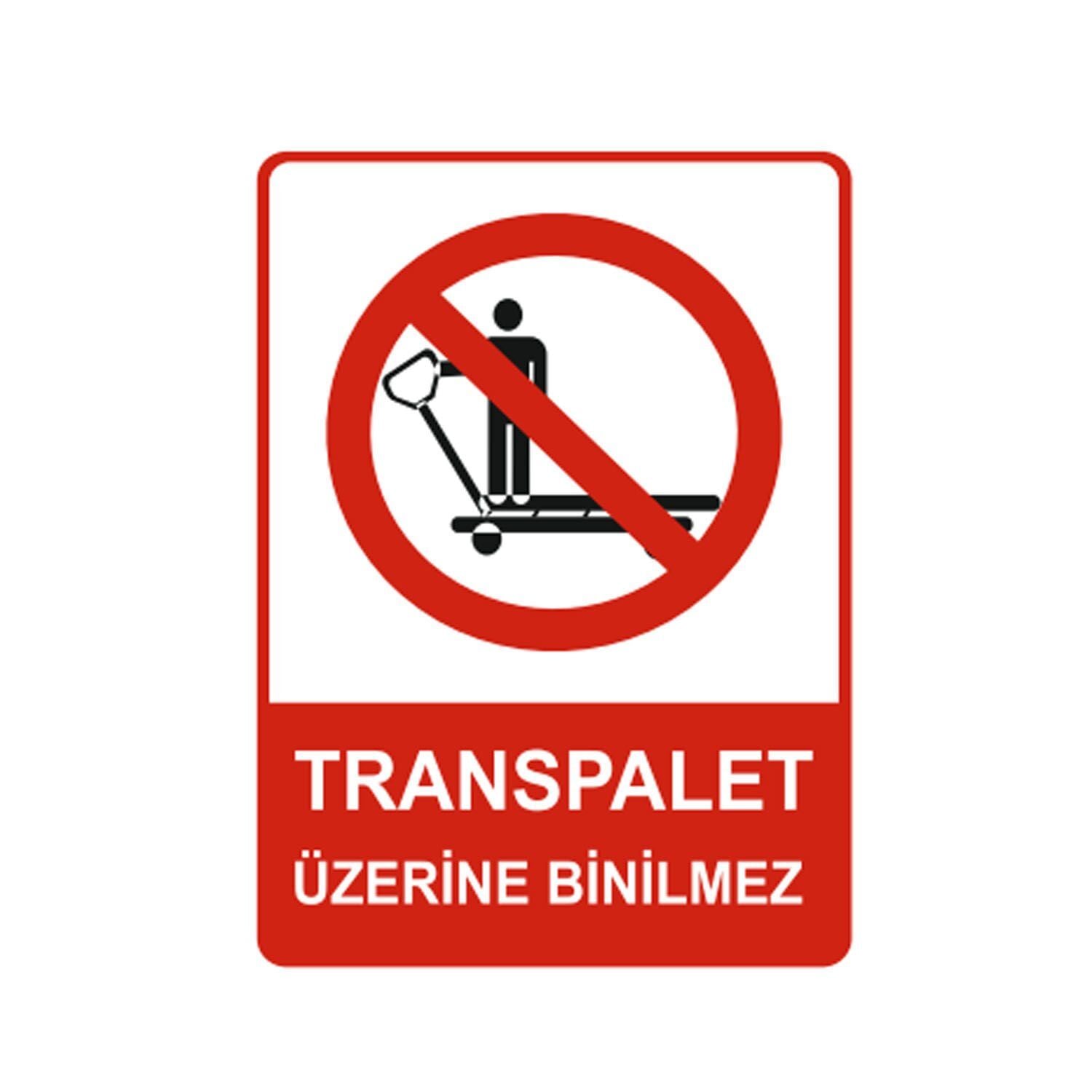 Transpalet Üzerine Binilmez