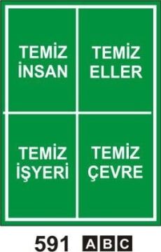 Temiz İnsan Temiz Eller Levhası