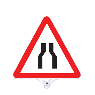 Her İki Taraftan Daralan Yol Tabelası Tek Taraflı  (9206)