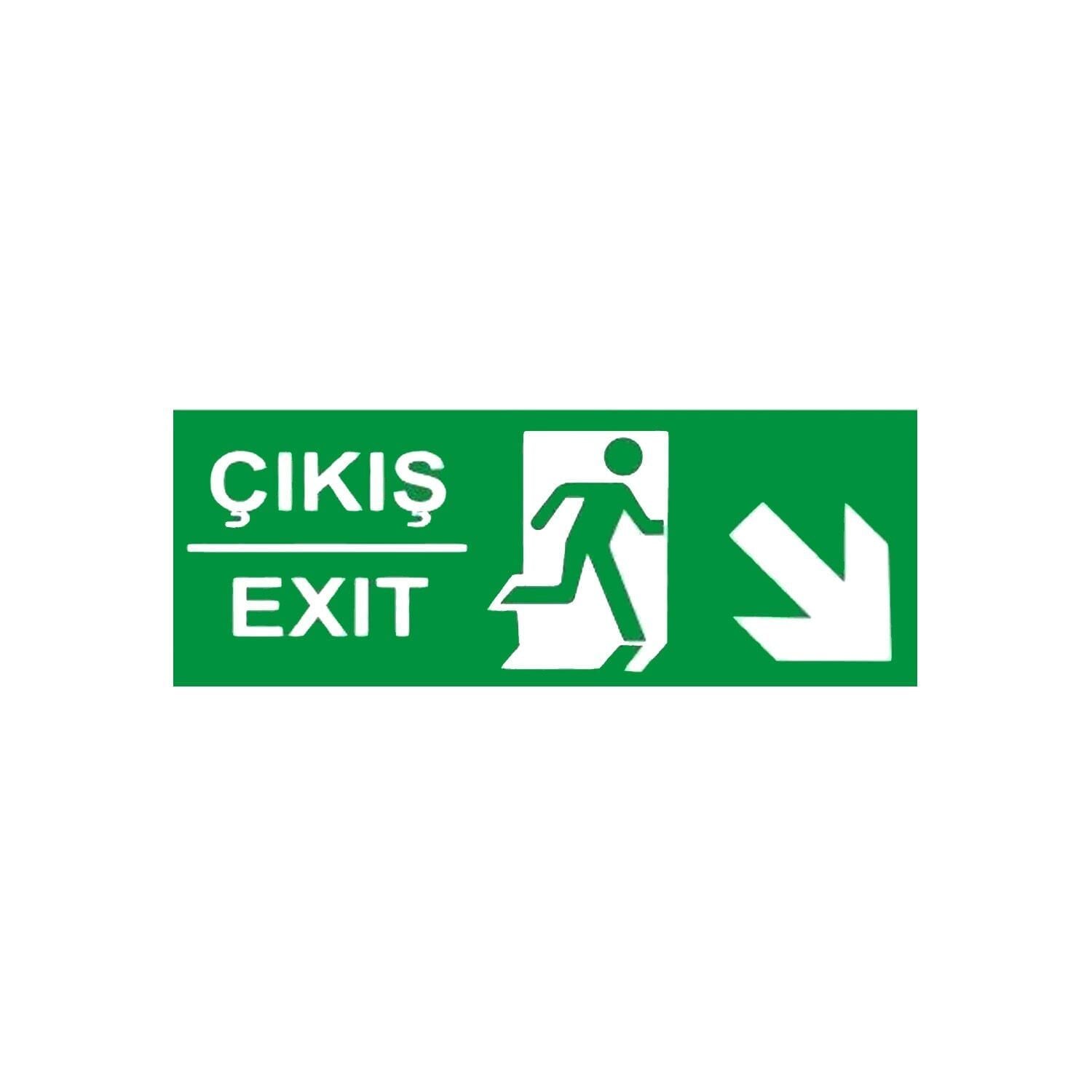 Çıkış Exıt Sağ Aşağı Ok