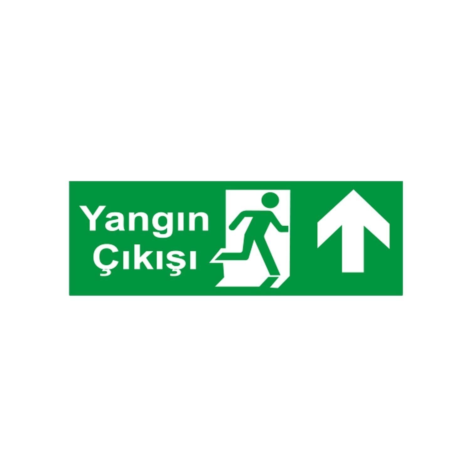 Yangın Çıkışı Yukarı Ok