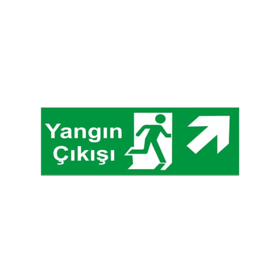 Yangın Çıkışı Sağ Yukarı Ok