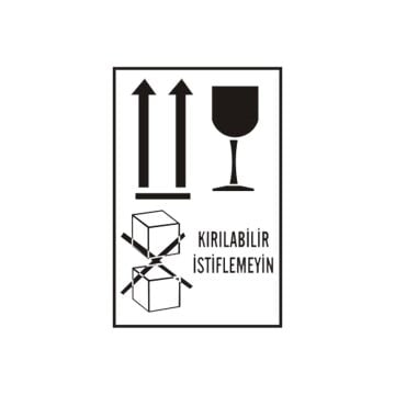Transport Etiketleri (Kırılabilir İstiflemeyin Etiketi)
