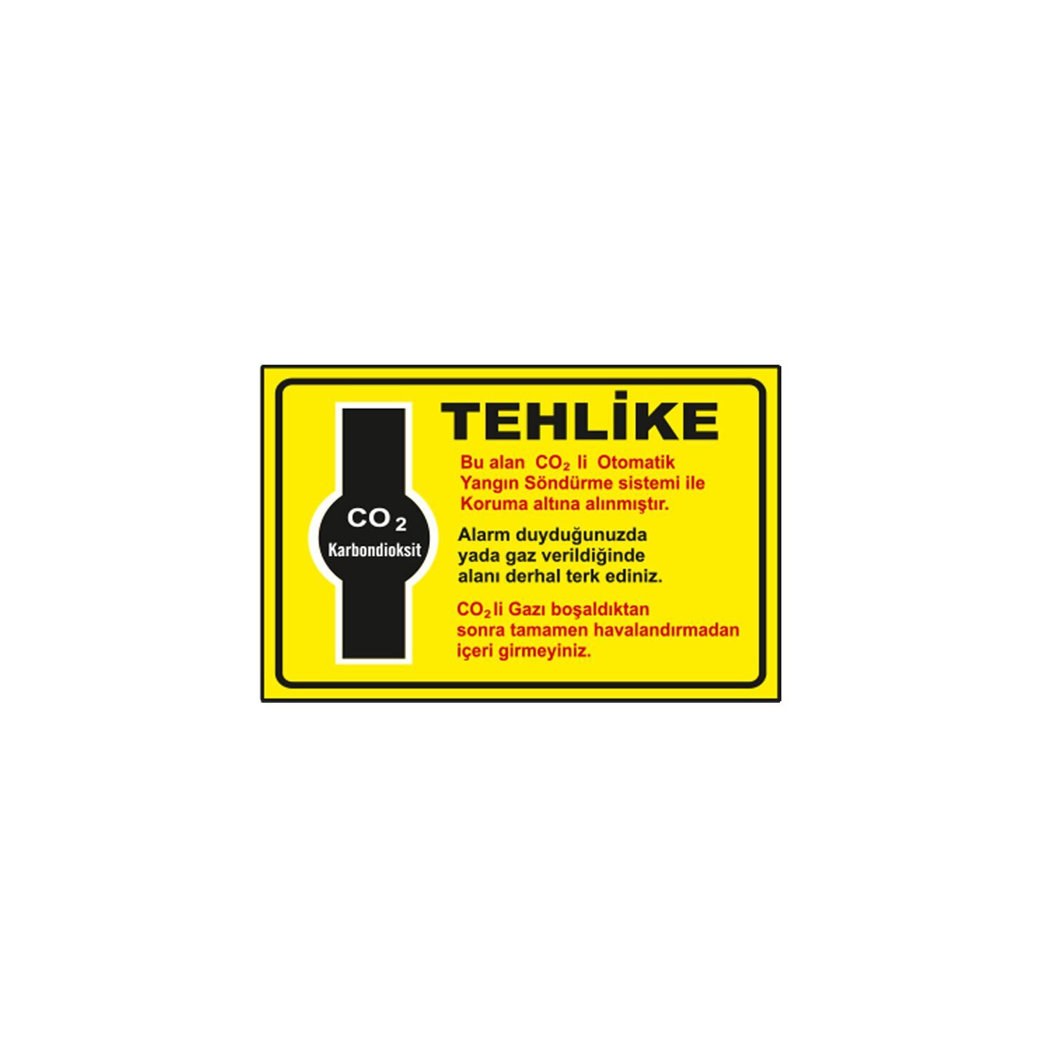 Tehlike CO 2 Levhası
