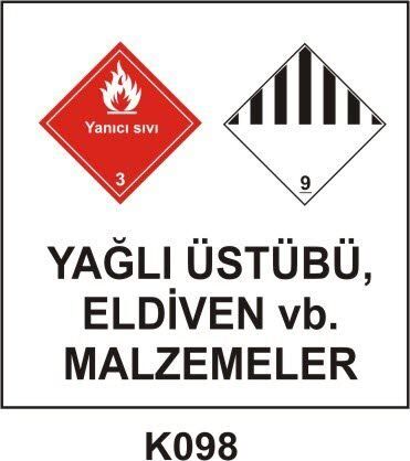 Tehlikeli Madde Ambalaj Saklama Kapları Etiketleri