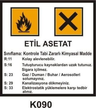 Tehlikeli Madde Ambalaj Saklama Kapları Etiketleri
