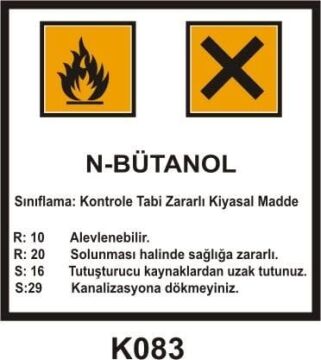 Tehlikeli Madde Ambalaj Saklama Kapları Etiketleri