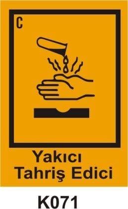 Tehlikeli Madde Ambalaj Saklama Kapları Etiketleri