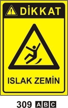 Islak Zemin Levhası