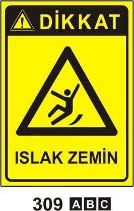 Islak Zemin Levhası