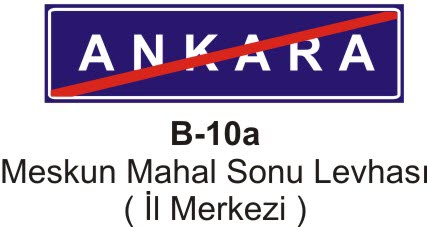 Meskun Mahal Sonu Levhası (il Merkezi)