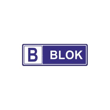 B Blok Levhası | Apartman Blok Levhası