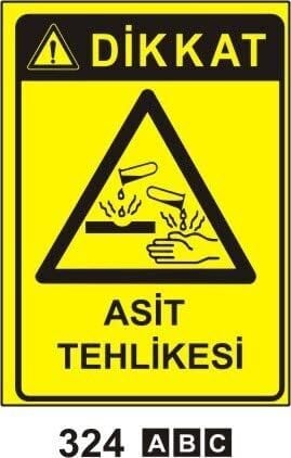 Asit Tehlikesi Levhası