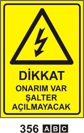 Dikkat Onarım Var Şalter Açılmıyacak