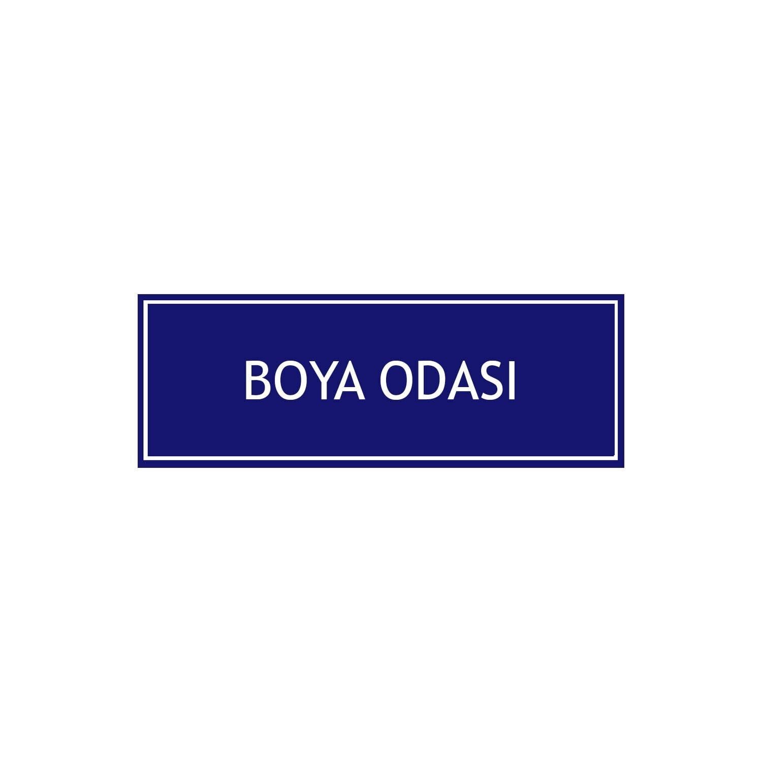 Boya Odası Levhası