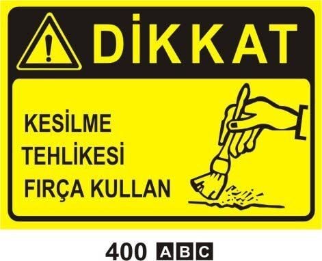Kesilme Tehlikesi Fırça Kullan