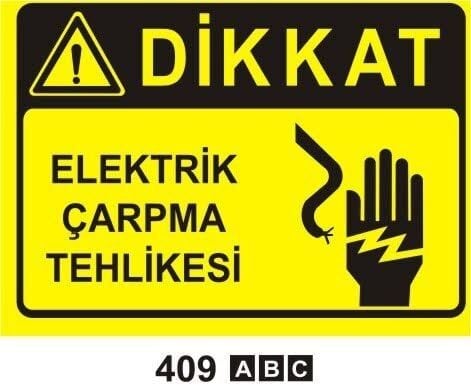 Elektrik Çarpma Tehlikesi Lehvası