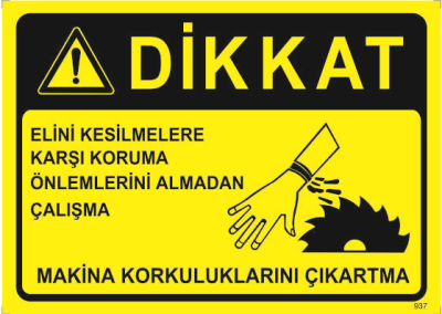 Ellerini Kesilmelere Karşı Koruma Önlemlerini Almadan Çalışma