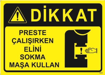 Preste Çalışırken Elini Sokma Maşa Kullan