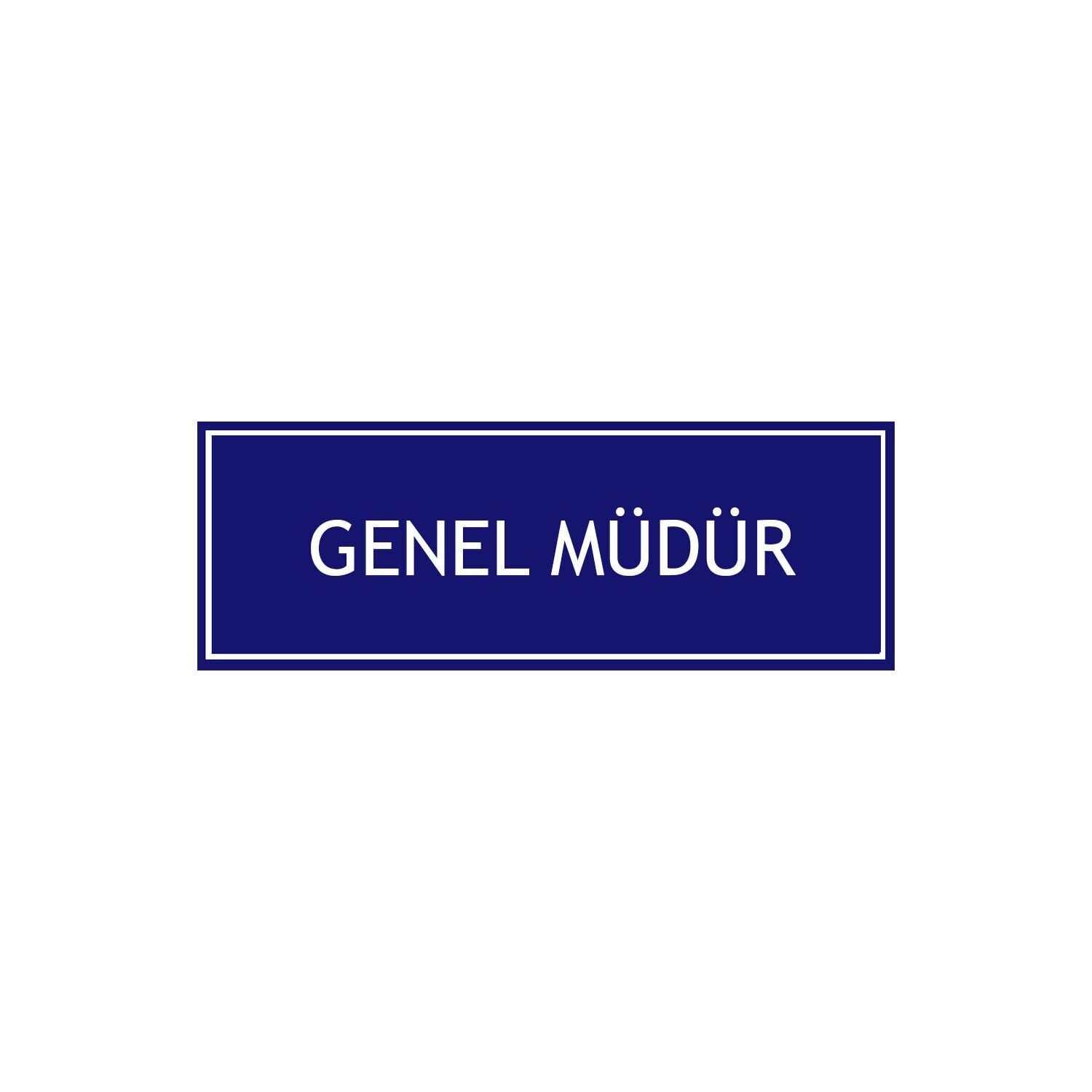 Genel Müdür Levhası