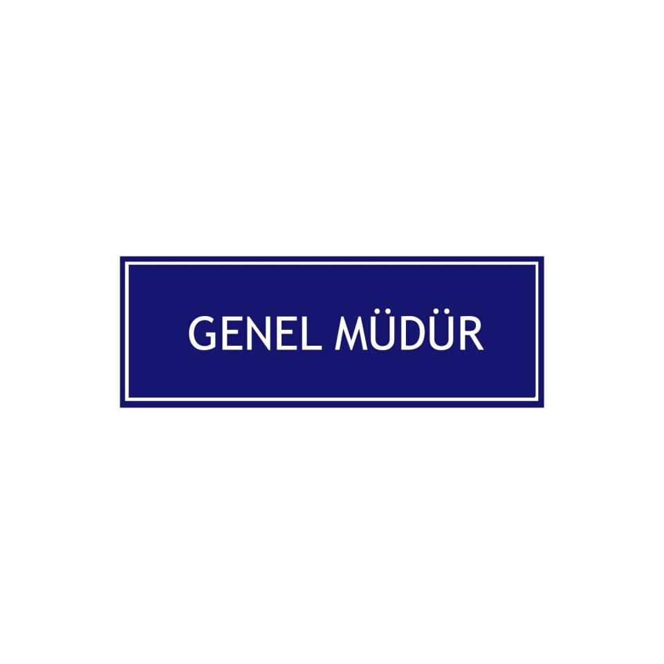 Genel Müdür Levhası