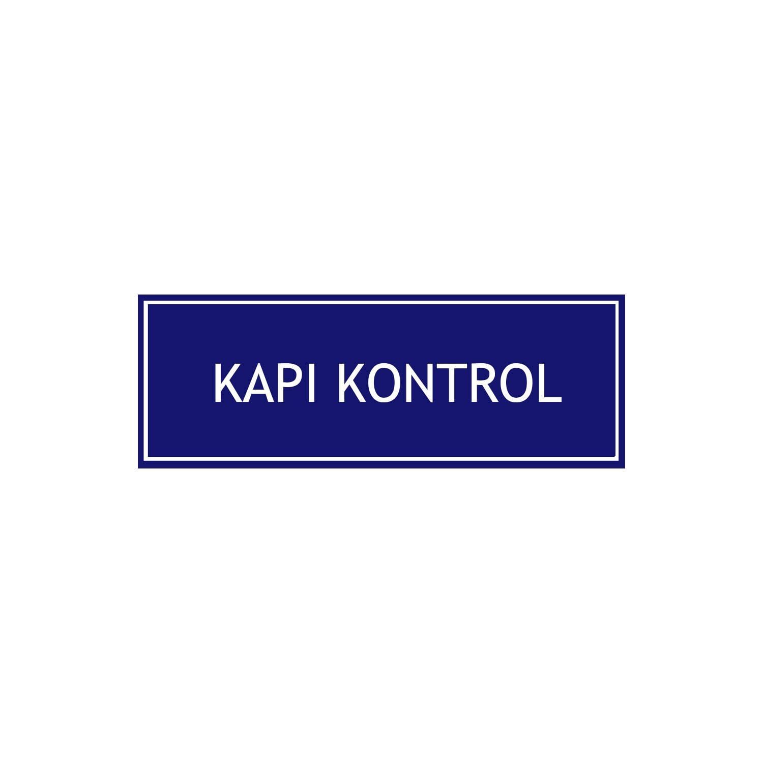 Kapı Kontrol Levhası