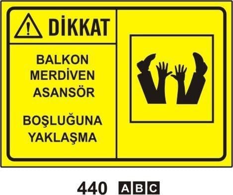 Balkon Merdiven Asansör Boşluğuna Yaklaşma