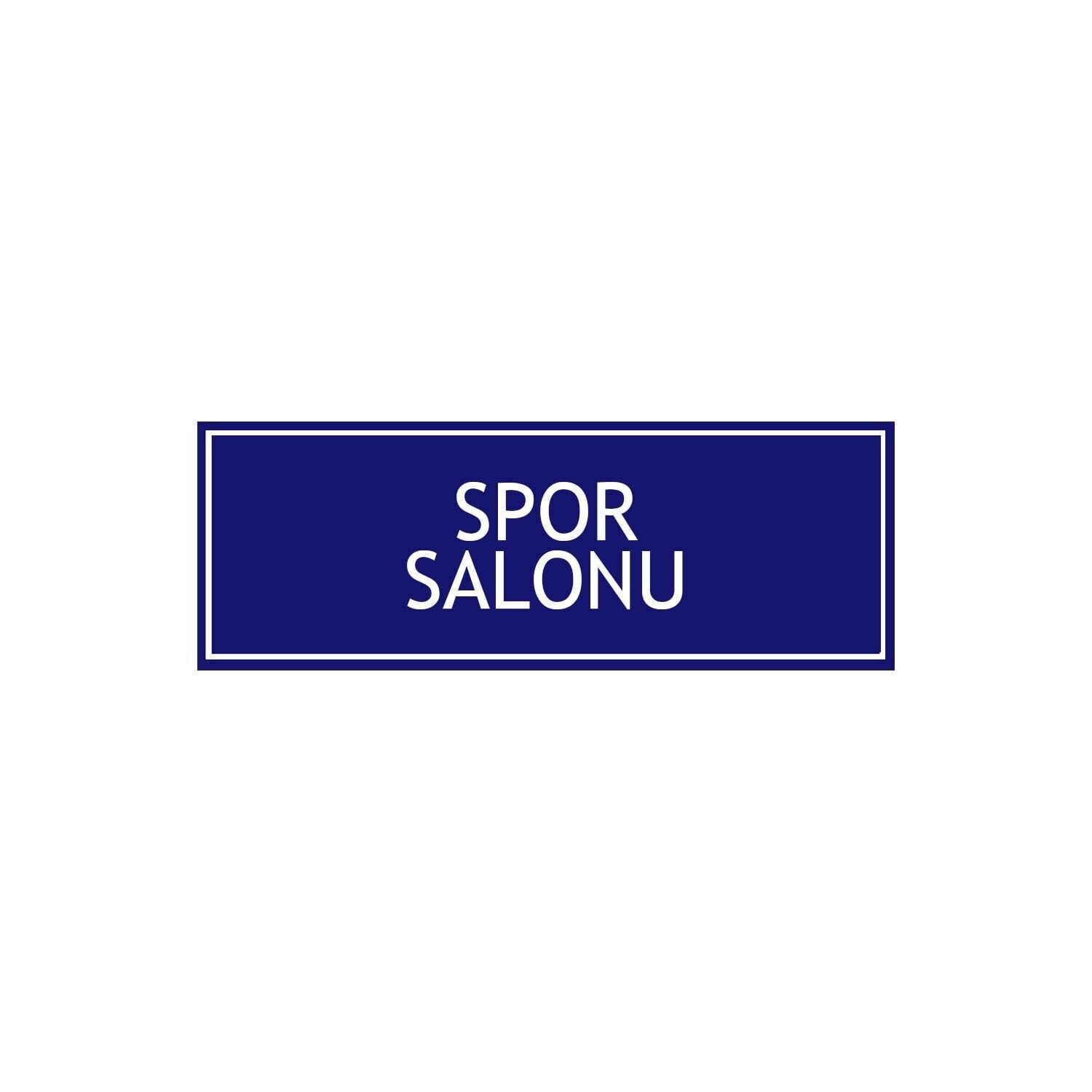 Spor Salonu Odası Levhası