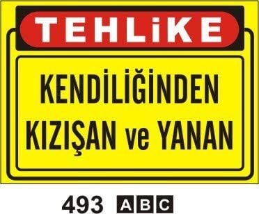 Kendiliğinden Kızışan ve Yanan Levhası