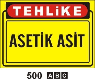 Asetik Asit Levhası