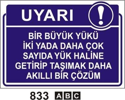 Bir Büyük Yükü İki Yada Daha Çok Sayıda Levhası