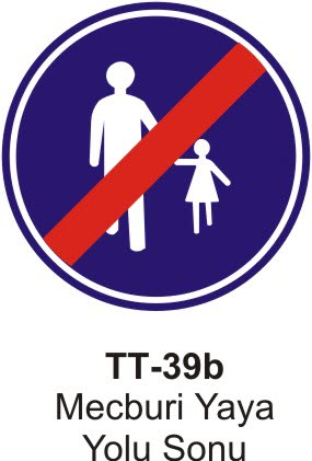 Mecburi Yaya Yolu Sonu