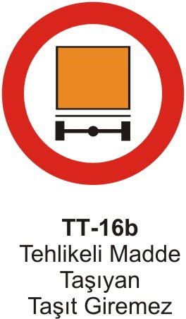 Tehlikeli Madde Taşıyan Taşıt Giremez