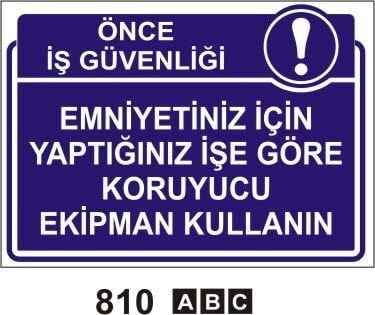 Emniyetiniz İçin Yaptığınız İşe Göre Koruyucu Ekipman Kullan