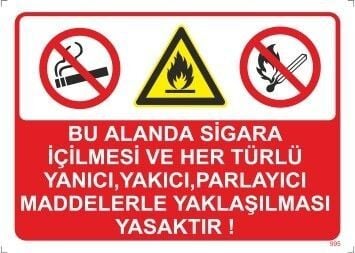 Bu Alanda Sigara İçilmesi ve Her Türlü Yanıcı Yakıcı Parlayıcı Maddelerle Yaklaşılması Yasaktır