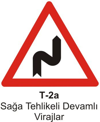 Sağa Tehlikeli Devamlı Viraj