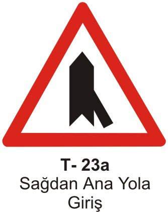 Sağdan Ana Yola Giriş