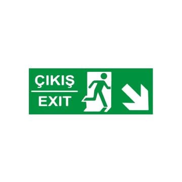 Çıkış Exıt Sağ Aşağı Ok