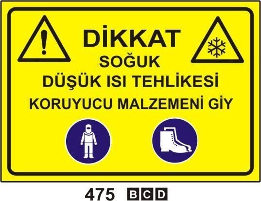 Soğuk Düşük Isı Tehlikesi Koruyucu Malzemeni Giy