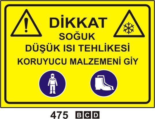 Soğuk Düşük Isı Tehlikesi Koruyucu Malzemeni Giy