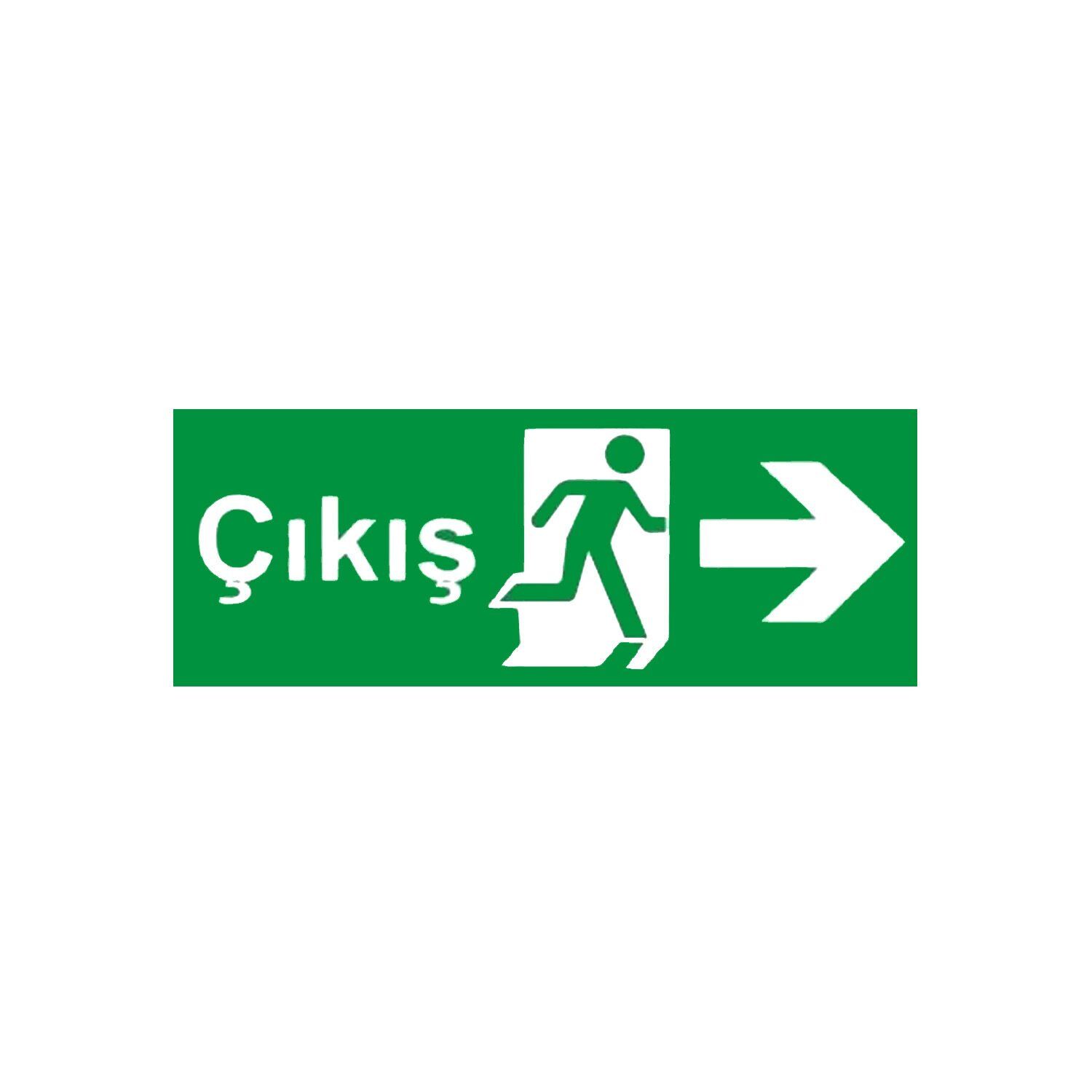 Çıkış Sağ Ok (Fotolümenli Levha)