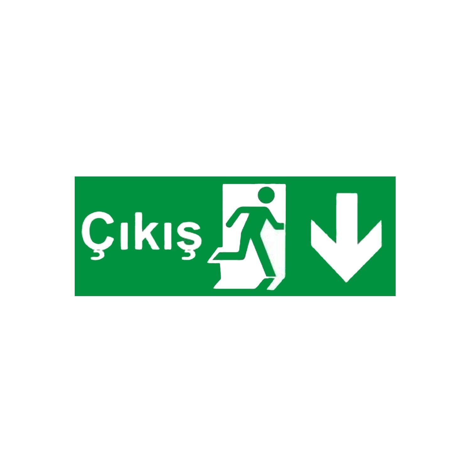 Aşağı Yönlü Fotolümenli Çıkış Levhası