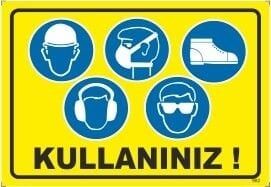 Baret, Maske, Eldiven,Ayakkabı,Gözlük  Kullanınız