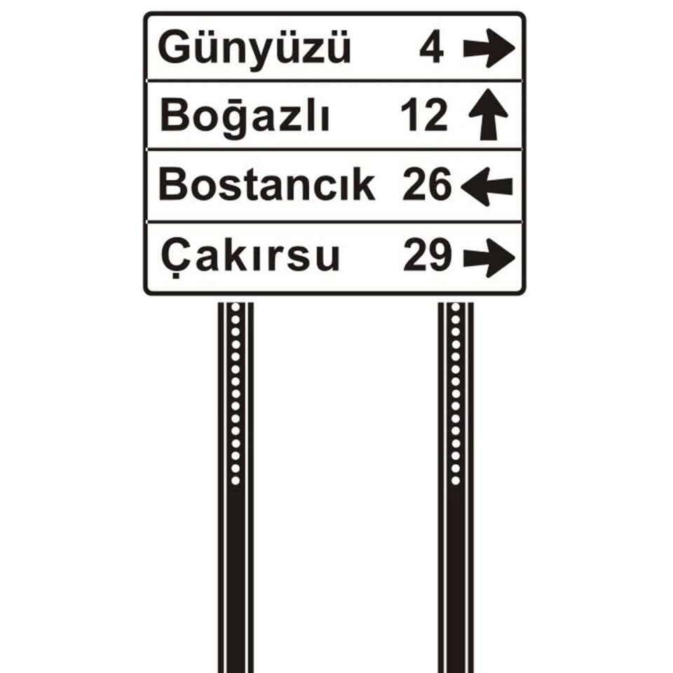 Köy Yön Levhaları (Stok Sorunuz)