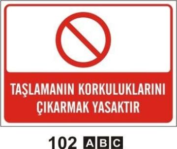 Taşlamanın Korkuluklarını Çıkarmak Yasaktır