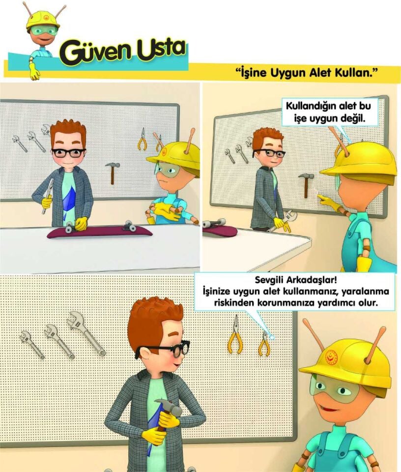 Güven Usta ''İşine Uygun Alet Kullan'' Levhası