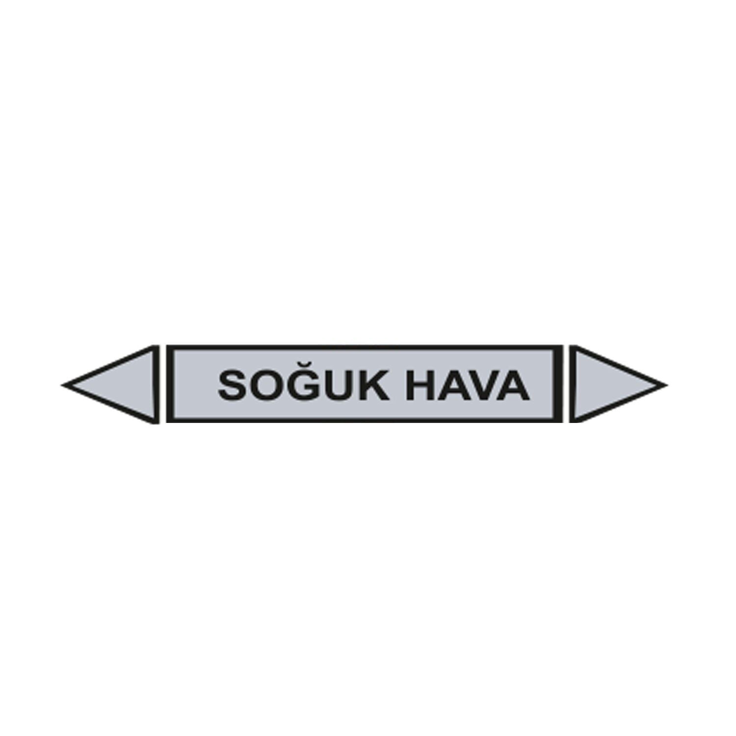 Soğuk Hava Akışkan Boru Etiketi