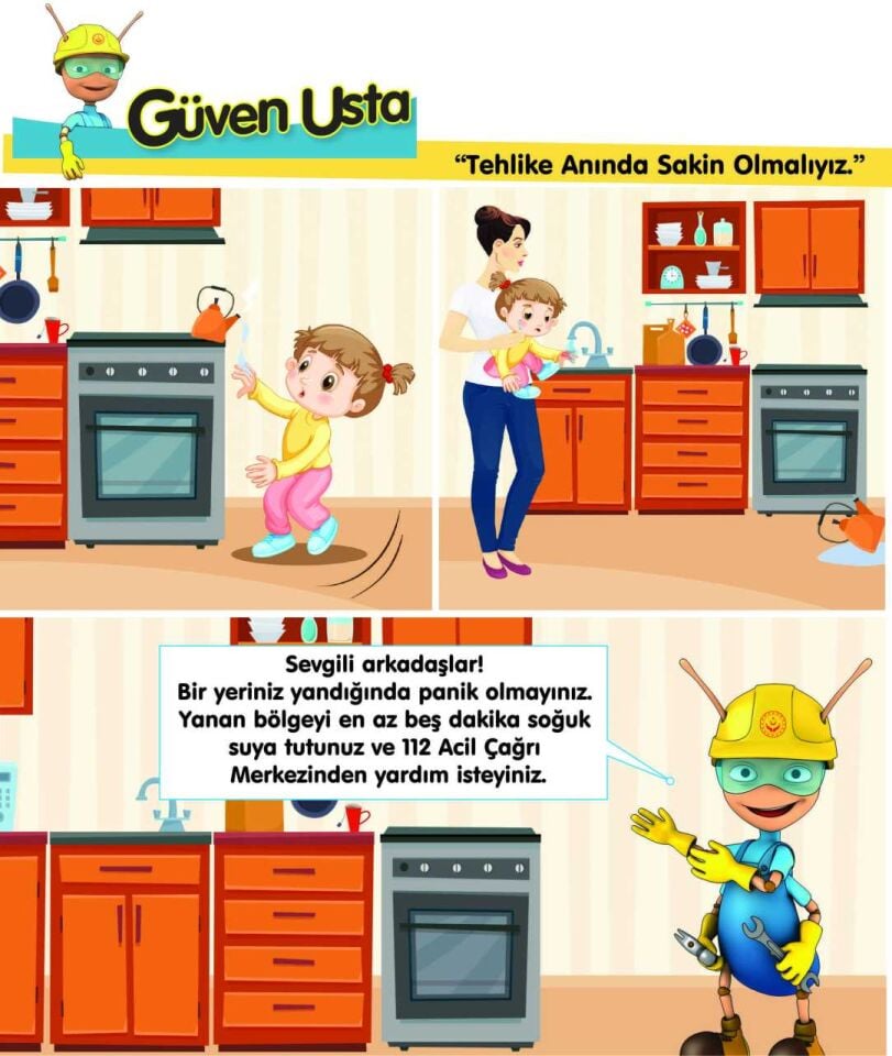 Tehlike Anında Sakin Olmalıyız Levhası