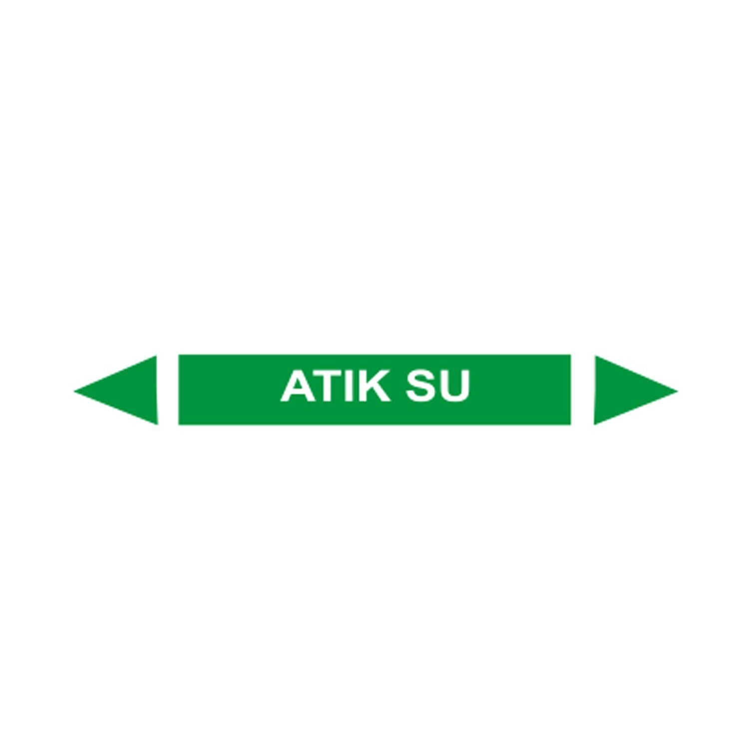 Atık Su Akışkan Boru Etiketi