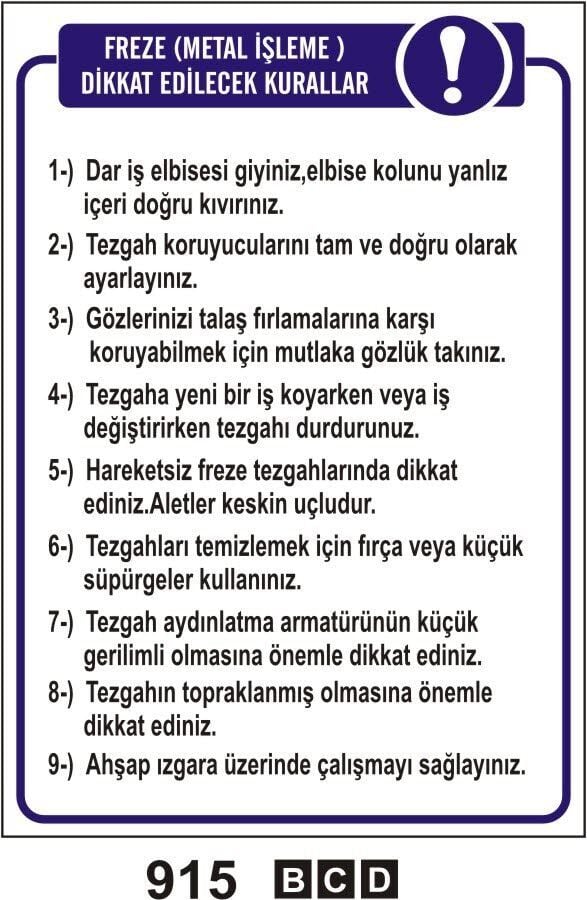 Freeze (Metal İşleme ) Dikkat Edilecek Hususlar